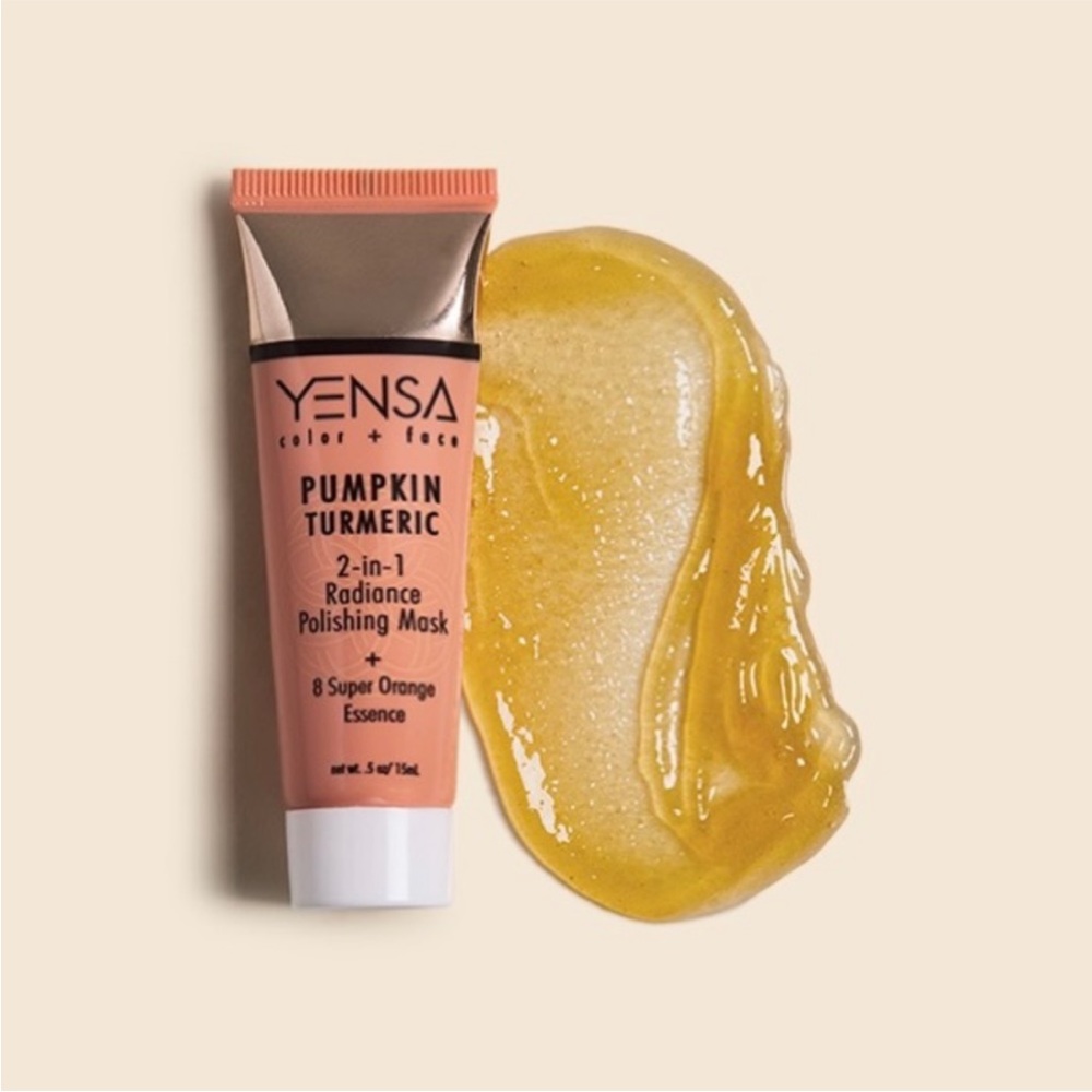 🌻 3/$20 🆕 Yensa Pumpkin Turmeric 2-in-1 Radiance Polishing Mask, 15 ml - Picture 4 of 12